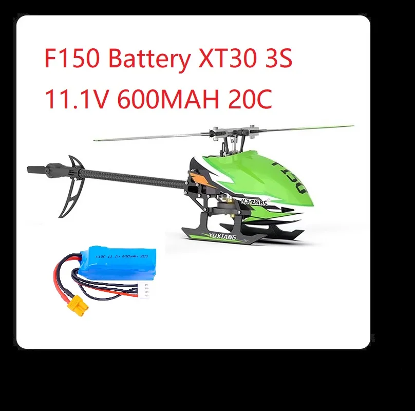 แบตเตอรี่ลิโพ YUXIANG F150 6CH 3D RC เฮลิคอปเตอร์ 600mAh 3S 11.1V 20C พร้อมหัวต่อ XT30 สำหรับเครื่องบินบังคับวิทยุ SU27