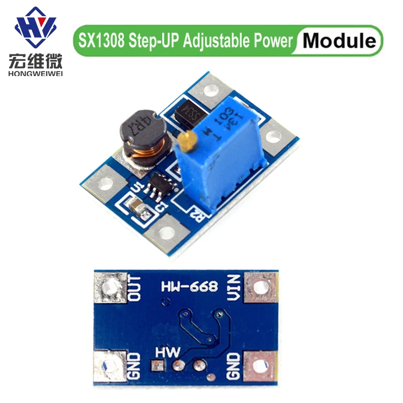 SX1308 DC-DC 2-24V to 2-28V Step Up Adjustable Power Module Step Up Boost Converter Large current 2A