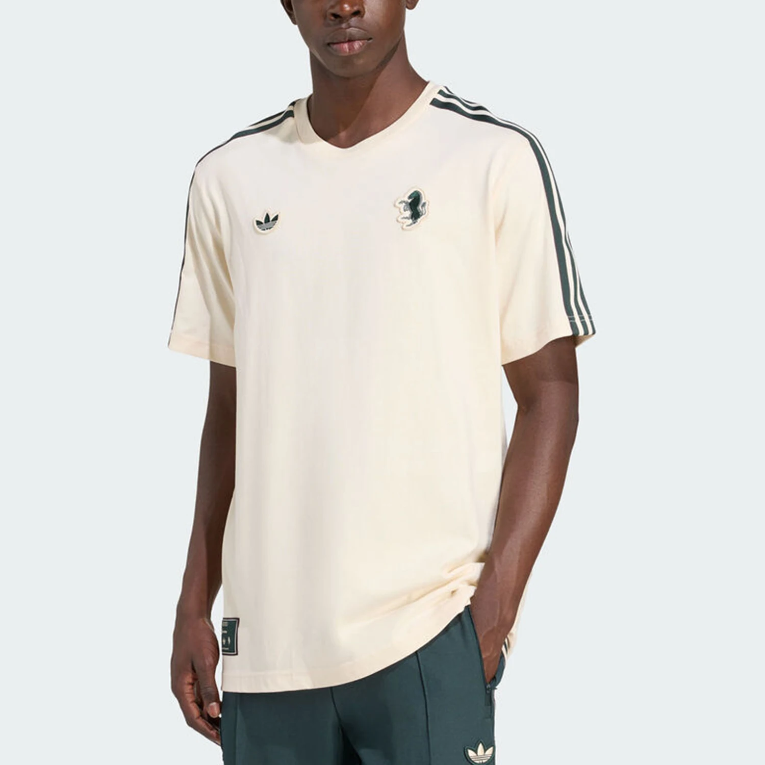 Adidas genuine clover men's round neck pullover breathable sports short sleeved JM9453