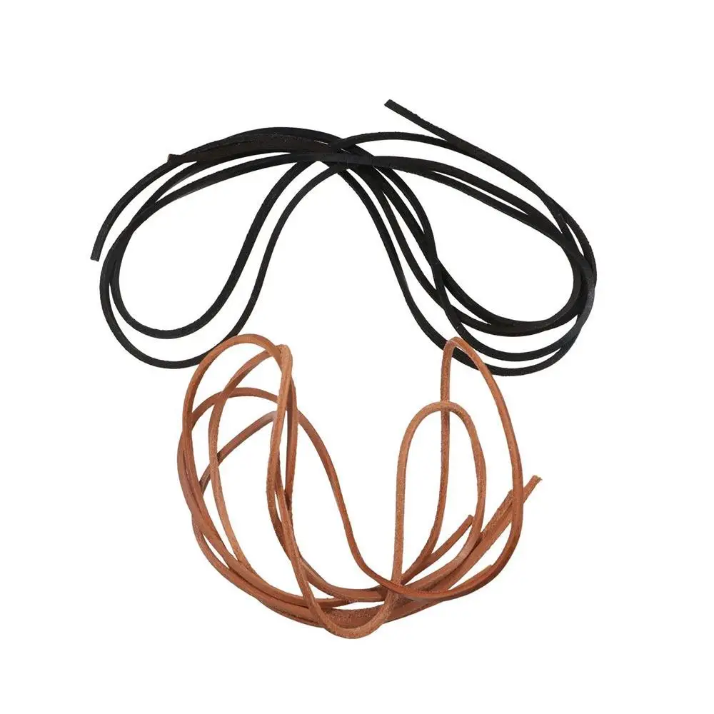 

Laces Strings Colorful Boot Unisex Shoestring Cowhide laces Shoe Rope Leather Shoelaces