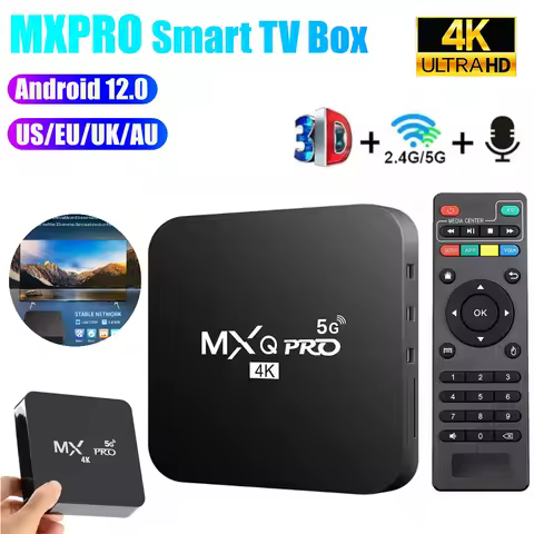 2025 New Smart TV Box Android 12.0 4K HD Smart Android TV Box 2.4/5G Dual-WIFI 3D Video Media Player Home Theater TV Set-top Box