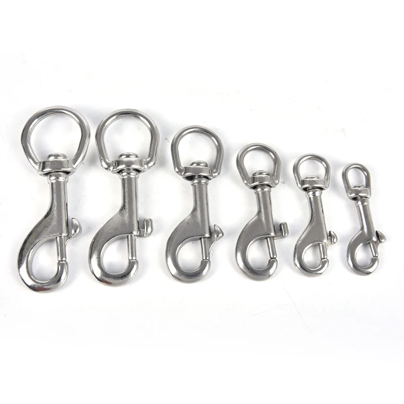 Stainless Steel Bolt Snap Hook Clip Diving Singel Hook BCD Accessories Tools