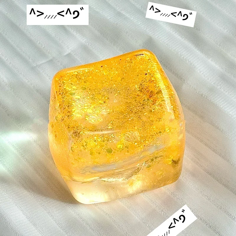 Cubo antiestrés con purpurina de tiro lento, bolas antiestrés de azúcar y malta para adultos y niños, juguetes blandos de ansiedad, decoración de escritorio