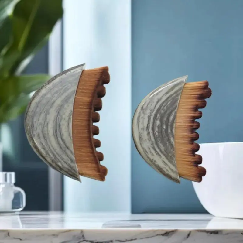 1개입 얼굴 윤곽 조형 도구 림프 순환 페이스 브러시 다기능 턱선 감소 부기 완화 림프 배수 페이스 브러시