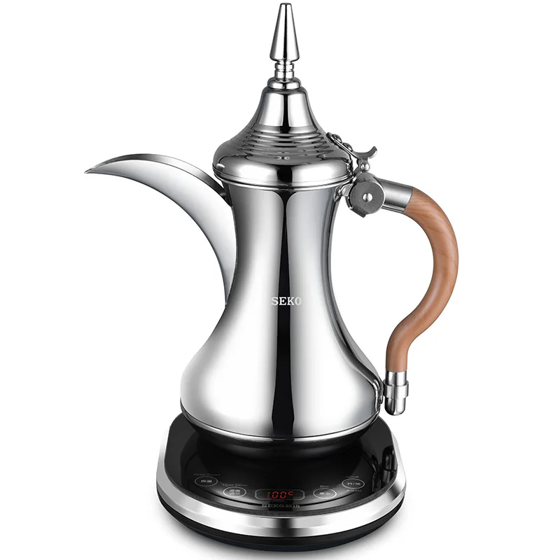 Arabic Teapot Home Insulated Kettle Stainless Steel Electric Office Tea Maker