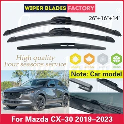 For Mazda CX-30 CX30 CX 30 2019 2020 2021 2022 2023 Car Front Rear Wiper Blades Windscreen Windshield Window Car Accessories