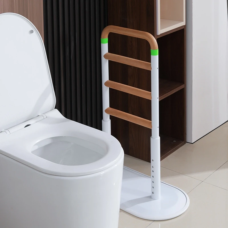 

Solid Wood Bedside Handrail for Seniors Glow-in-the-Dark Assist Device Toilet Handrail with Safety Lift-Assist Frame