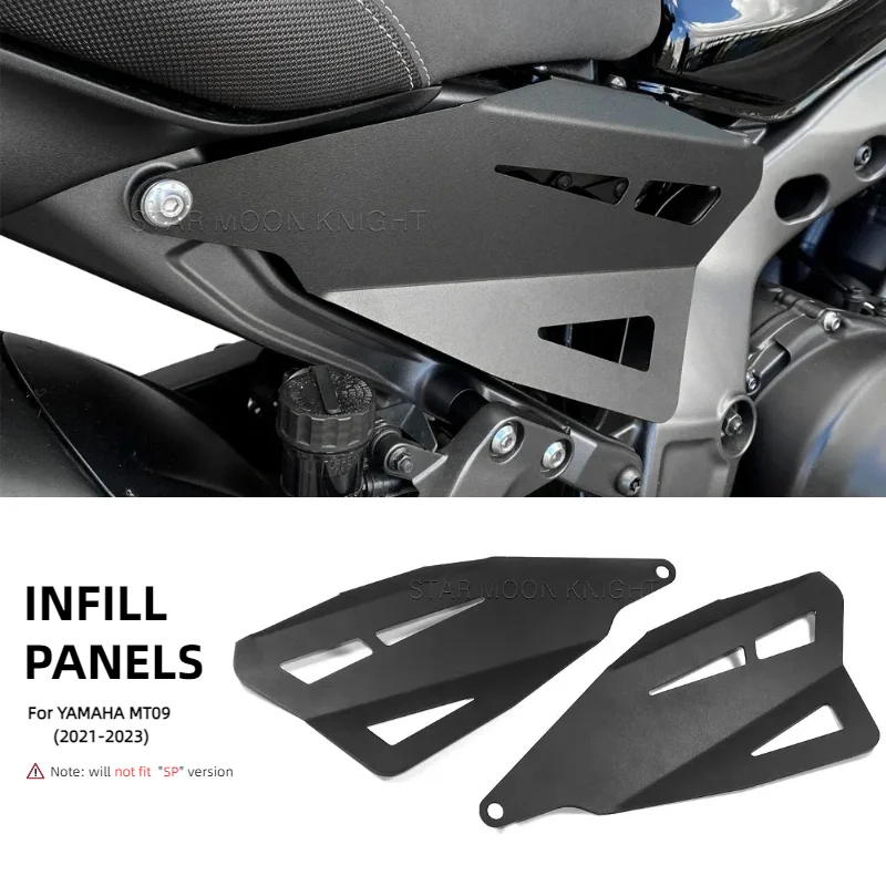 

For Yamaha MT09 MT-09 MT 09 2021 2022 2023 Motorcycle Aluminium Frame Protector Cover Infill Side Panel Fairing Accessories