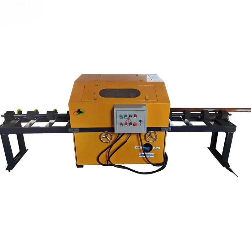 Automatic round tube polishing machine stainless steel tube copper aluminum rod deburring wire drawing machine