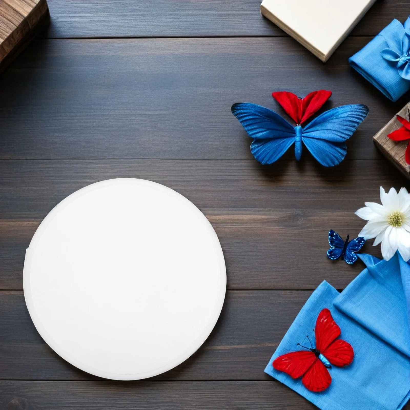 

30pcs Foldable Flying Disc Fan 9.8 Inch Round Sublimation Blank Handheld Fan For Outdoor Events Weddings Parties Camping Diy