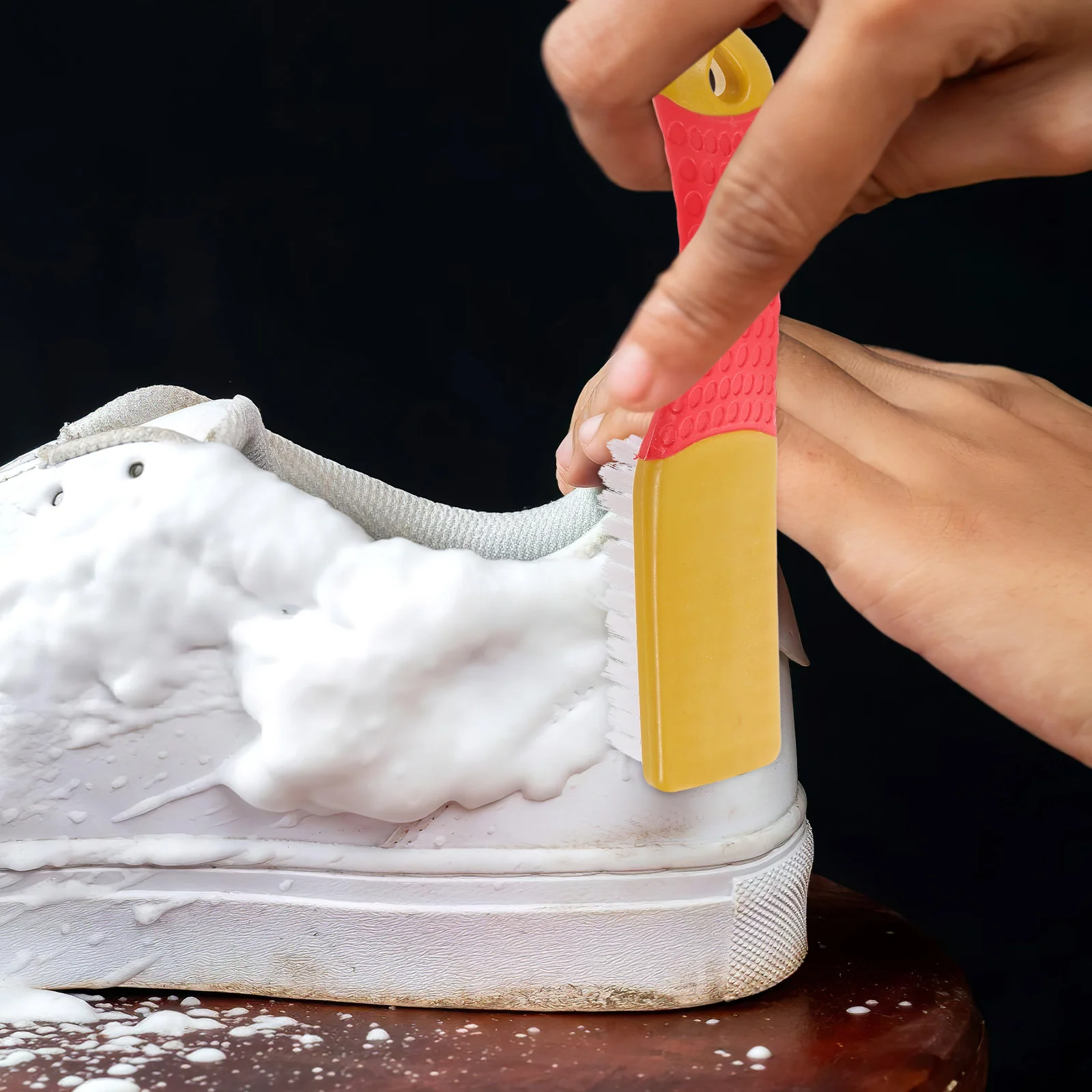 

2Pcs Shoe Cleaning Brush Soft Bristle Multifunction Multifunctional Laundry Clothes Stain Scrubber Household Tool