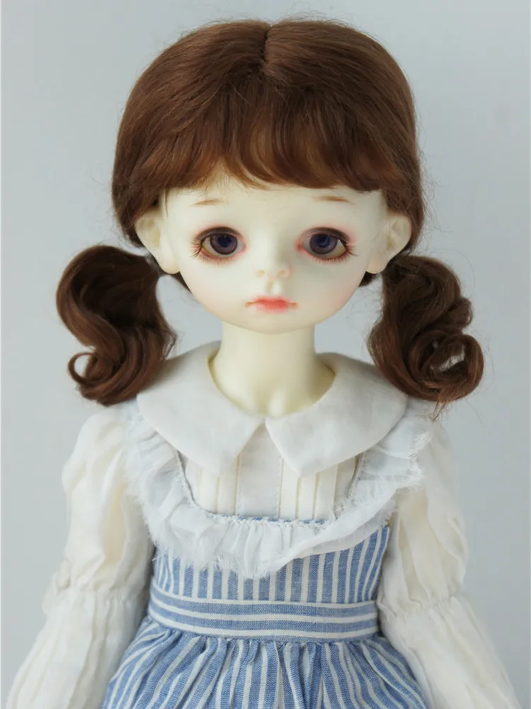 Fjusuns JD426 6-7inch  7-8inch 8-9inch Baby curl twintail Mohair BJD Wigs  1/6 1/4 1/3 YOSD MSD SD DOD Doll Accessories