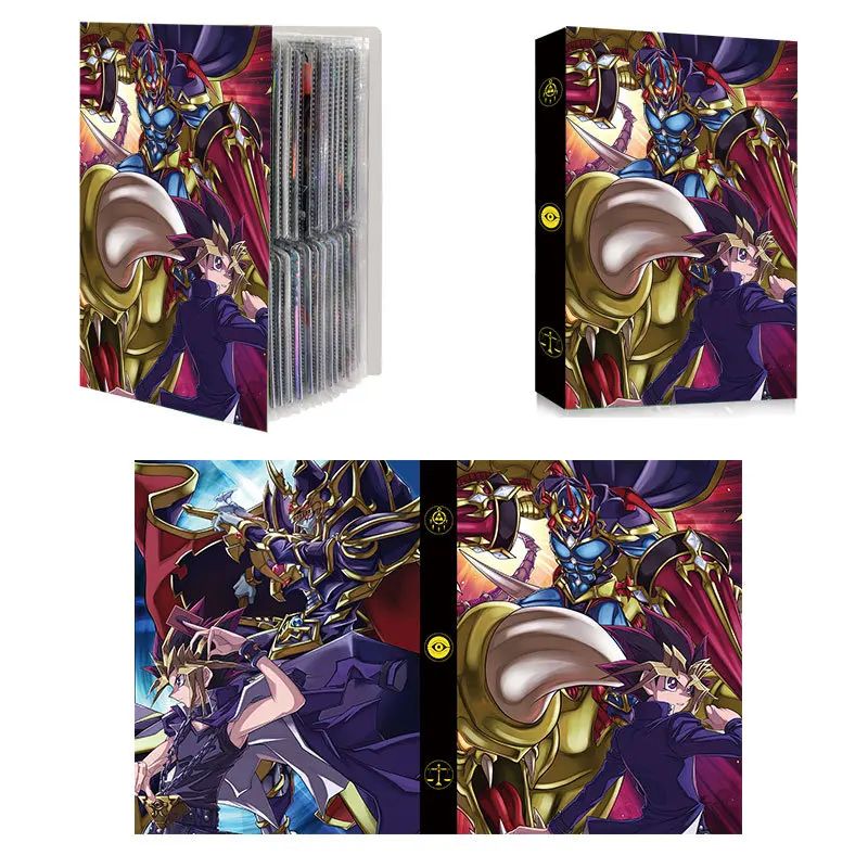 240PCS Yu Gi Oh Card Album Map Letter Folder Binder Notebook Game Collection Gift Toy White Dragon Dark Archmage  Muto Games