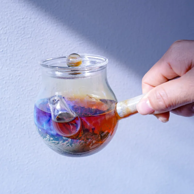 C X heat-resistant glass handmade creative brewing teapot high borosilicate brewing teapot