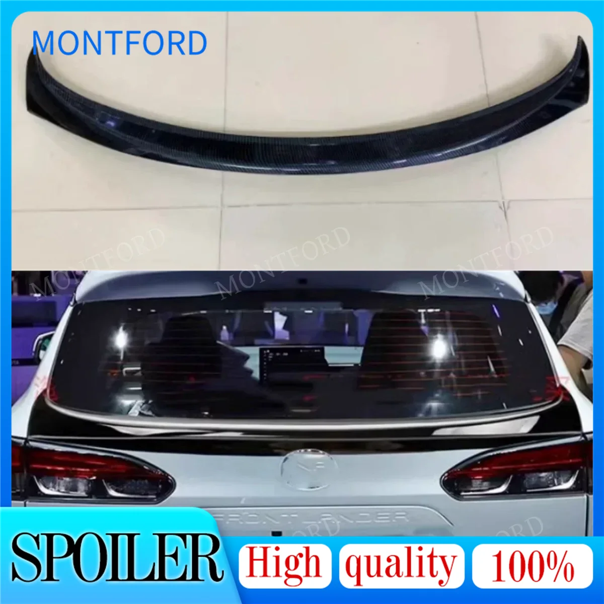 

For Toyota Corolla Cross Car Body Styling Rear Tail Spoiler High Quality Black ABS Plastic Wing Rear Trunk Accessories 2022-2024