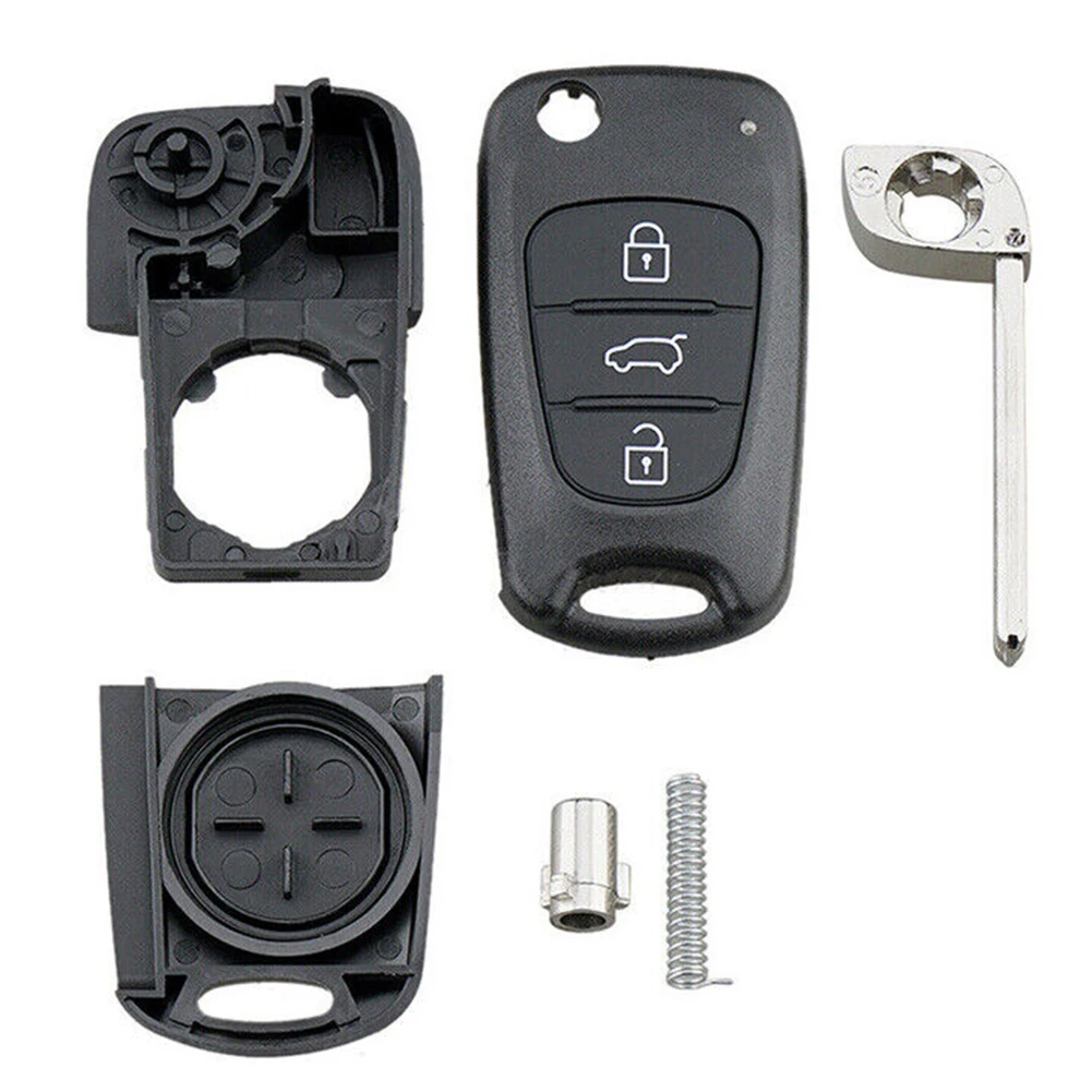 Remote Key Shell For Hyundai I20 I30 X35 IX20 For Hyundai Veloster For Kia Ceed Sportage RIO 3 Buttons Flip Folding Remote Key