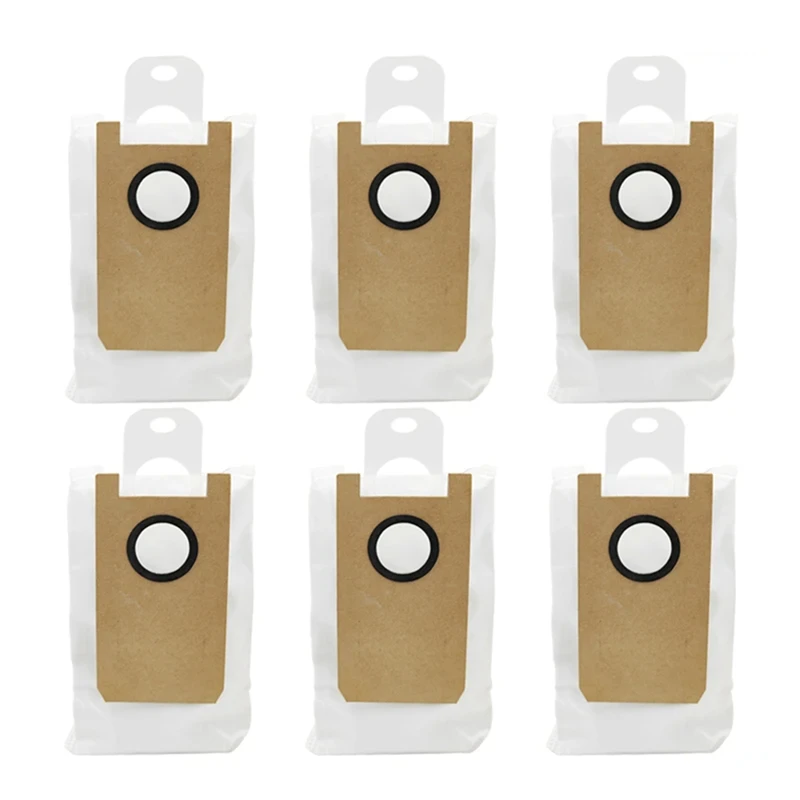 6 PCS Dust Bags As Shown Non-Woven Fabric For UWANT U200 Robotic Vacuum Cleaer Replacement High Capacity Dust Bags Parts