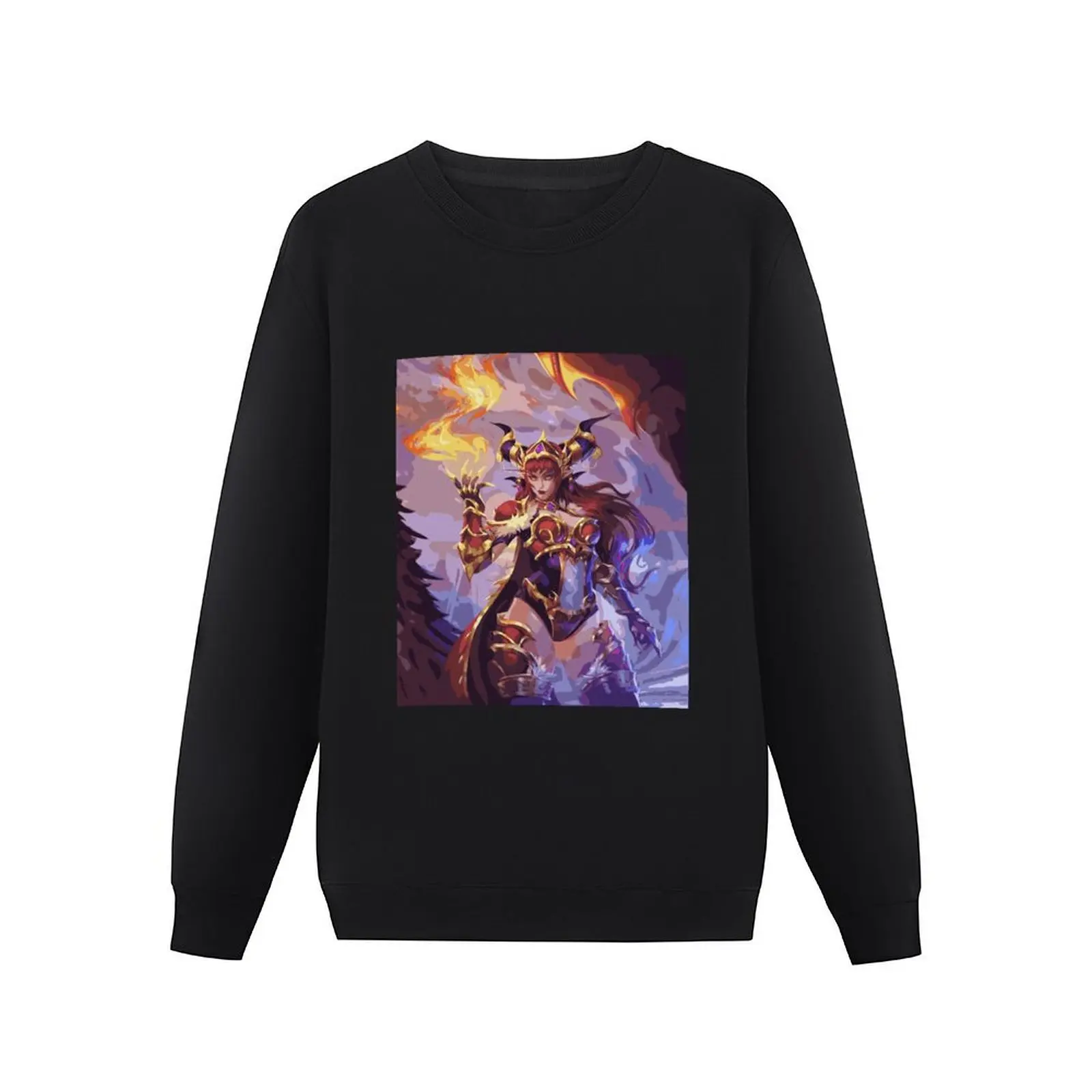 Alexstrasza From WOW Dragonflight Pullover Hoodie japanese style men wear men's sweatshirts