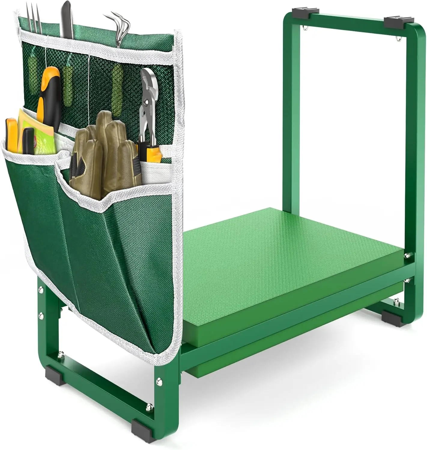 

10.2" Wider Garden Kneeler and Seat, Heavy Duty Thick Gardening Bench for Kneeling and Seat - Garden Kneelers for Senior