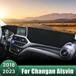 Car Dashboard Cover Avoid Light Pads Anti-UV Case Sun Shade Protective Mats For Changan Alsvin 2018 2019 2020 2021 2022 2023