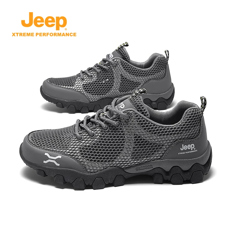 

Jeep Men's Mesh Breathable Casual Sneakers Non-Slip Wearable Rubber Sole