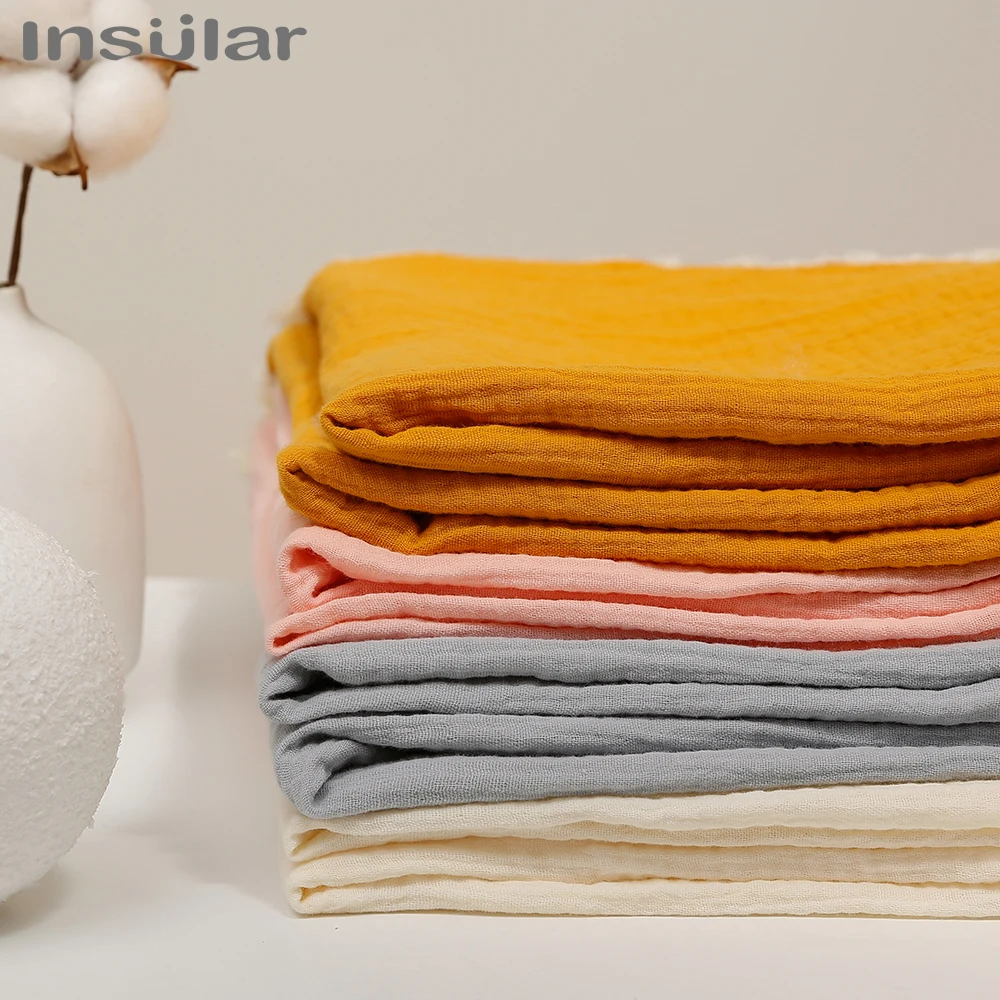 Insular Infant Tassel Gauze Blanket Children Gauze Wrapping Towel Newborn Bath Towel Baby Blanket Holding Quilt Baby Accessories