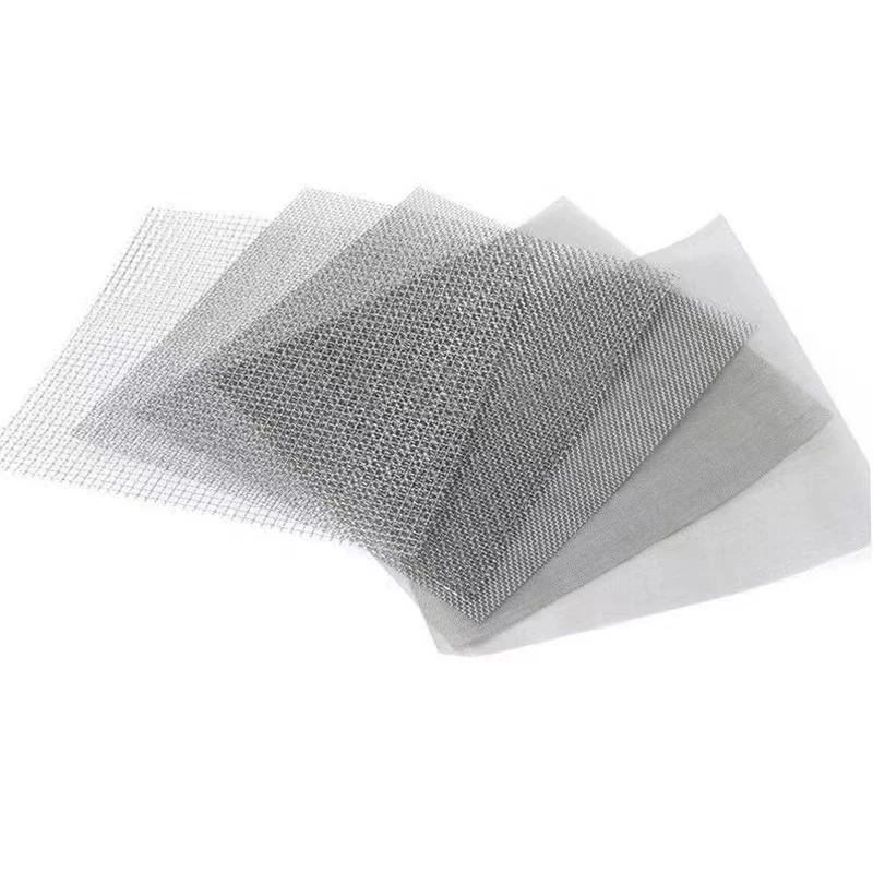 2/5Pcs Stainless steel filter screen 10/20 Mesh Woven Wire  Screening Filter Sheet Aquarium Fish Tank Decoration Plants Moss Net