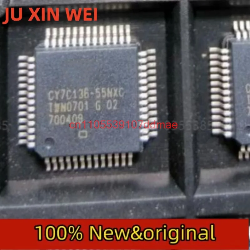 2-10PC New CY7C136-55NXC QFP52 static random access memory chip