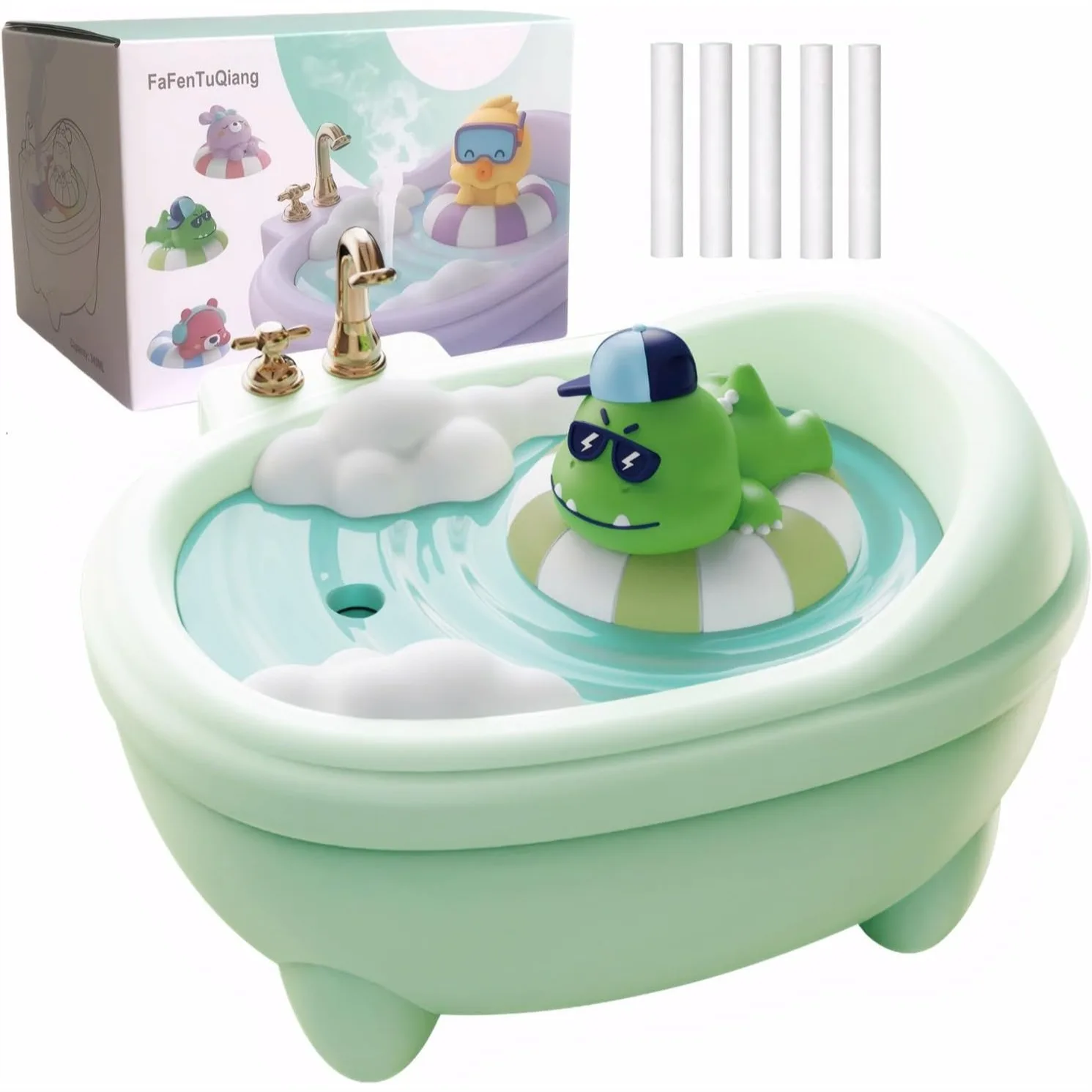 

Top Fill Cool Mist Humidifier for Bedroom, 0.34L Quiet Desk Humidifier with Auto Shut Off, Colorful Night Light, Easy Clean, for