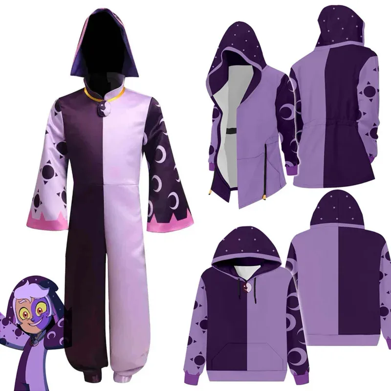 

Collector Cosplay Costume The Owl Cosplay House Kids Children Adult Hooded Jacket Coat Jumpsuit Outfits Halloween Carnival Suit
