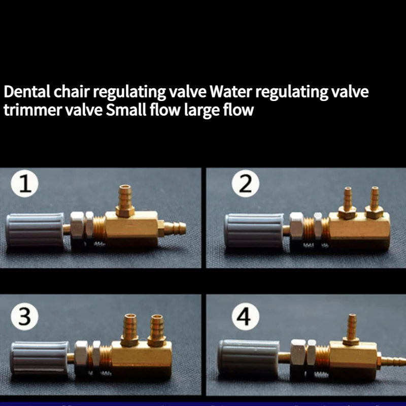 Dental Chair Accessories Dental Regulating Valve Water Regulating Trimmer Valve Small Flow Large Flow Dentist Equipment Tool