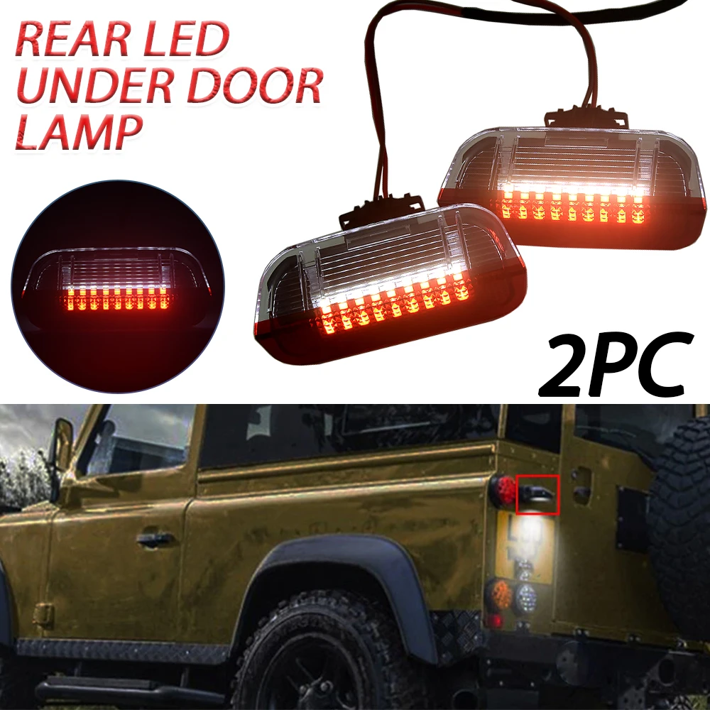 2Pcs Car LED Decorative Door Light  For VW Golf 6 2008-2011 Rear LED Under Door Lamp Welcome Projector Lamp