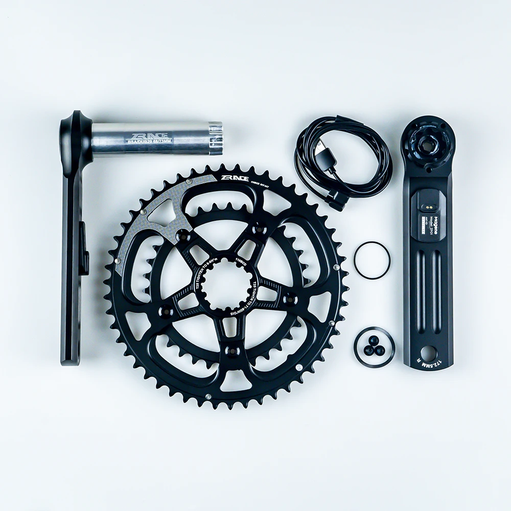 ZRACE x MAGENE RX Dual-Side Power Meter Crankset, 1/2 x 10/11/12s, 165mm/170mm/172.5mm/175mm,  Dual Sided Power Meter Crankset