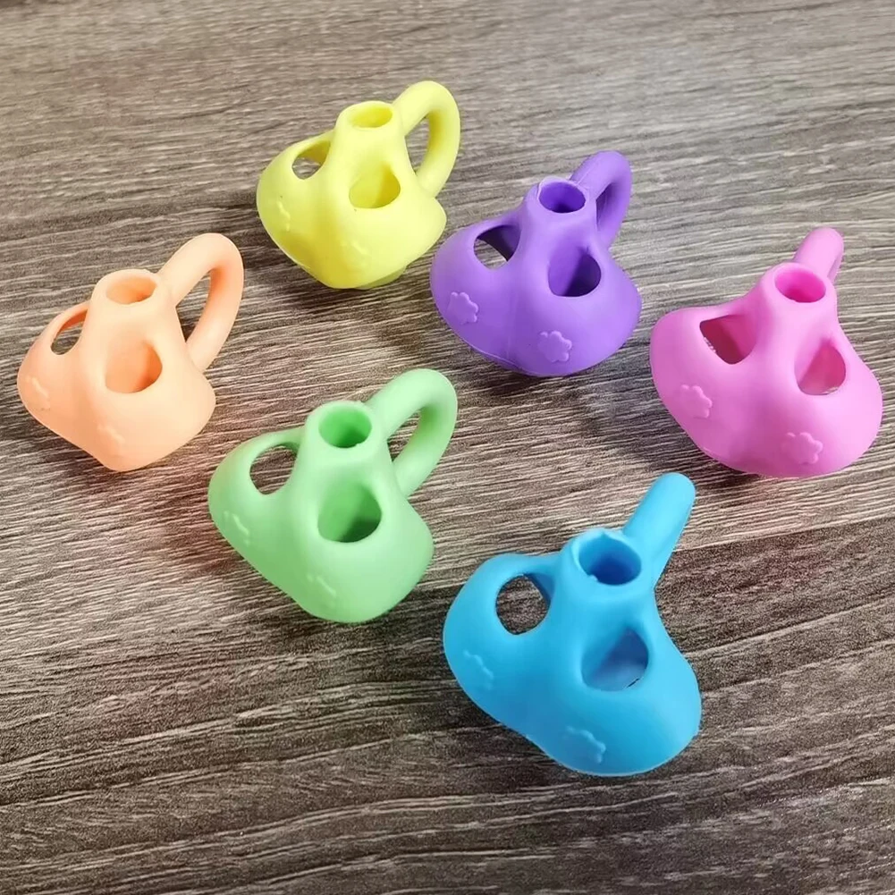 5 Pcs Pen holder Silicone Three-finger pen holder Student writing posture corrector School stationery office writing