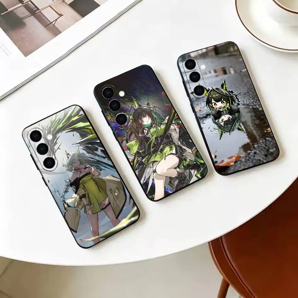 Arknights K-Kal'tsit M-Mon3tr   Black Soft Silicone Phone Case For Samsung Galaxy A71 A72 A73 A51 & Other Related Models