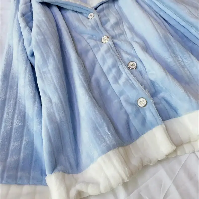 

Women's Clothing Pajama Set Homewear Long Sleeves Pants Two-Piece Set Autumn and Winter Thicken Comfortable Sweet Fashion