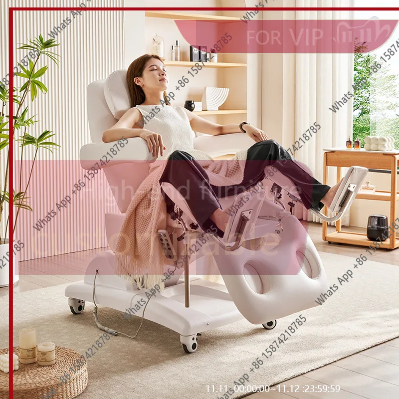 

ES Private Examination Bed Rinse Beauty Salon Electric Lifting Medical Body Micro-finishing Activity Wheel Tattoo Bed