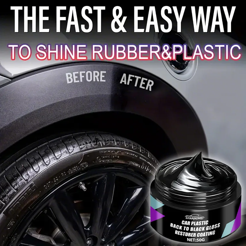 

Реставратор автомобильного пластика Назад к черному блеску Средства для чистки автомобиля Восстановление пластиковой кожи Автоматическое средство для полировки и ремонта покрытия