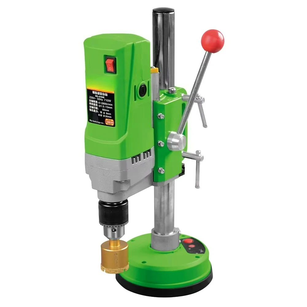 710W Glass Tile Drilling Machine, Suction Base Drill Press, Drill Tool for Tile, Glass, Ceramics
