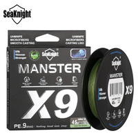 SeaKnight Brand Fishing Line X9 Green 22-45LB 500M 9 Strands PE Line Multifilament Fishing Wire Carp Fishing Line New