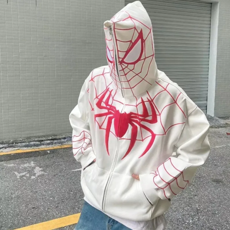 Spider Man Hoodie For Autumn Winter Warm Fashionable Cool Trendy Anime And Movie Merchandise Versatile Wholesale Birthday Gifts