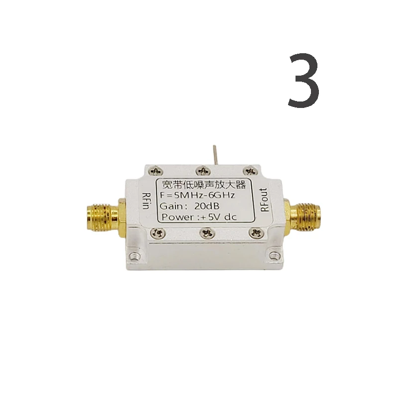 Modulo LNA a banda larga amplificatore RF amplificatore di potenza 5M-6GHz a banda larga 20dB guadagno