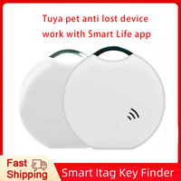 Tuya Mini Tag Bluetooth Smart Tracker Anti-lost Device Pet Key Finder Location Tracker Bag Wallet Finder work with Smart Life