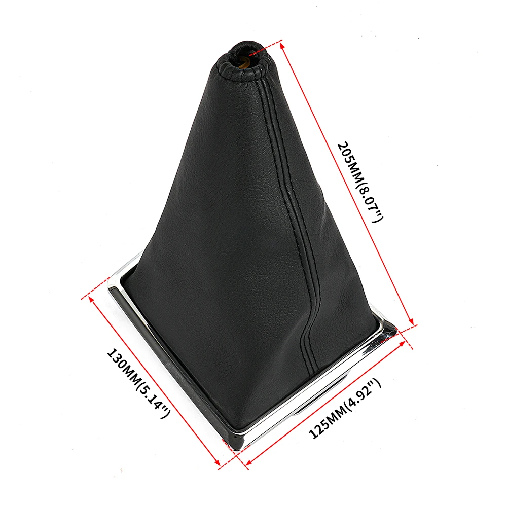 RASTP-PU Leather Gearshift Lever Cover Frame Car Gear Stick Gaiter Boot Dust Cover For Ford Focus 2005-2012 RS-SFN166