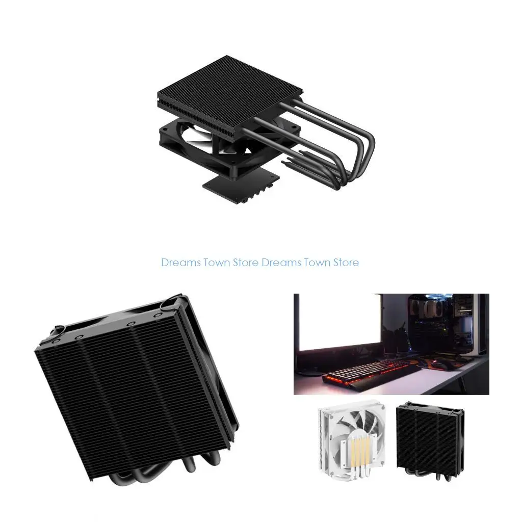 

HX6A Quick Installation Top Down CPU Cooling 4 Heat Pipe 3800RPM Thermal Management