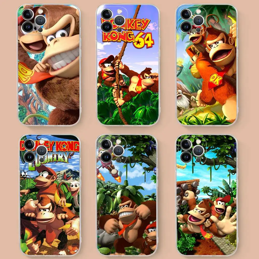 Classic Game D-Donkey K-Kong J-Jungle C-Climber Phone Case For IPhone 17 16 15 14 13 12 11 Pro Max Plus Soft Cover Classic Game D-Donkey K-Kong J-Jungle C-Climber Phone Case For IPhone 17 16 15 14 13 12 11 Pro Max Plus Soft Cover