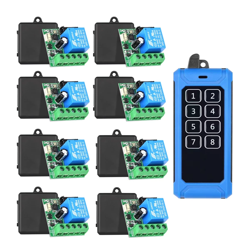 

433Mhz Universal Wireless Remote Control Switch DC 12V 1CH 10A Relay Receiver RF Transmitter electric door locks/lighting