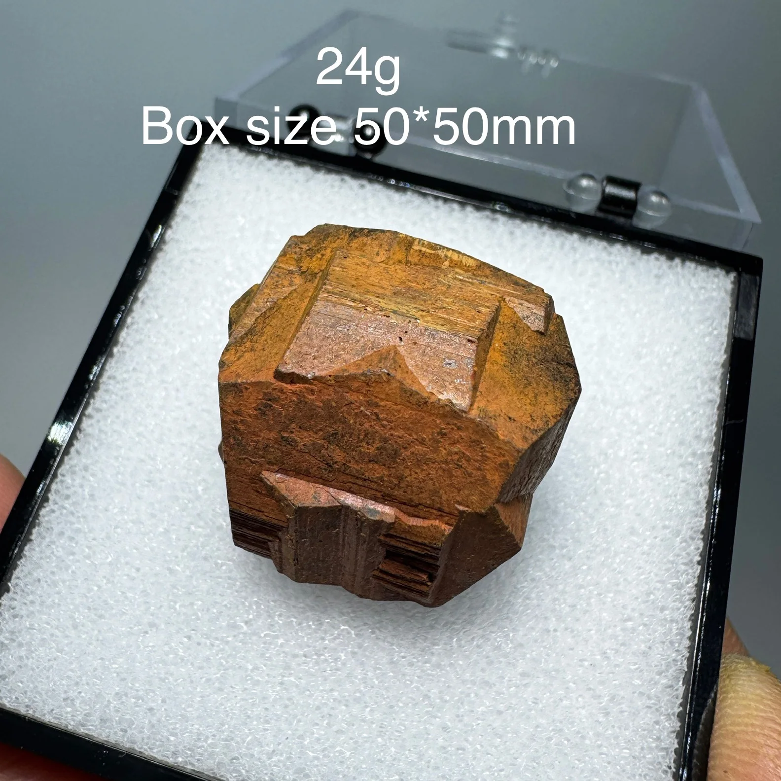 Natural Colombia Polyhedron Cross Pyrite Mineral Specimen Raw Rock Crystals Healing Stone Home Decor Box Size 50x50mm BB
