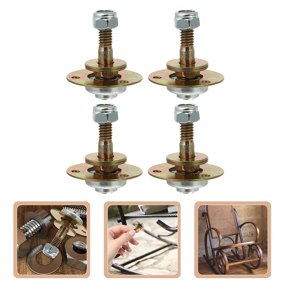 4 Pcs Rocking Chair Bearing Furniture Connecting Accessories Outdoor Replacement Chaise for Fitting Office Screws