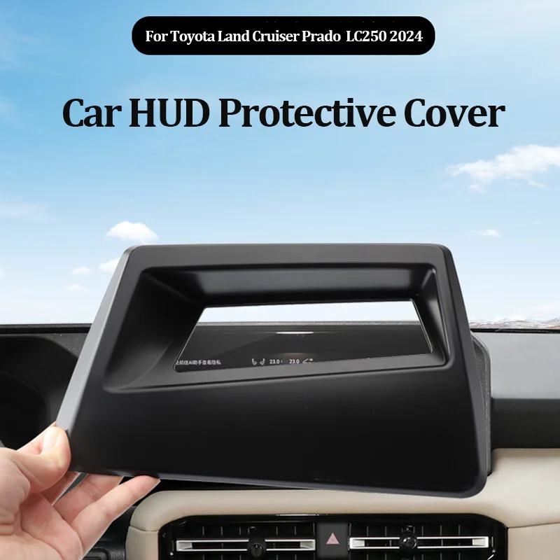 

for Toyota Land Cruiser Prado 250 LC250 2024 Car HUD Protective Cover Head-Up Display Dust Cover Frame Windshield Accessories